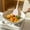 B, variant on Clearance! Bpyeka Kitchen Utensils Set White Wooden Handle Silicone Spatula Spoon Soup Spoon Household Stir Fry Shovel Non Stick Pan Complementary Food Utensil Set Kitchen Appliances