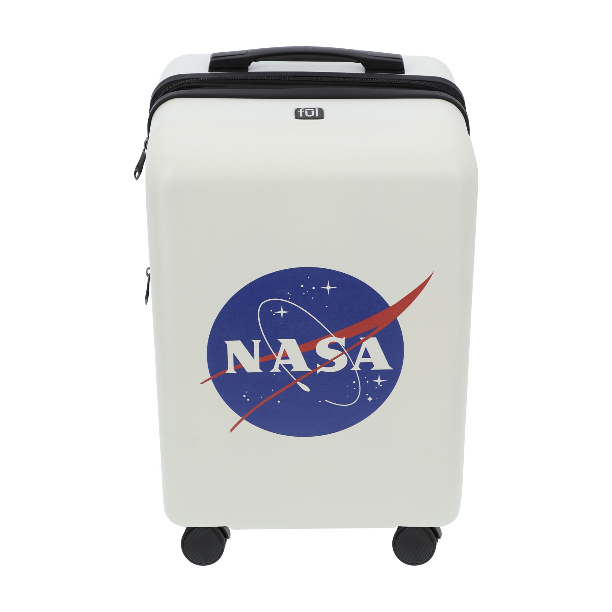 NASA 22.5 Inch Carry On Luggage, Hardshell Rolling Suitcase with Spinner Wheels, White