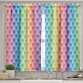 thumbnail image 2 of Ambesonne Geometric Valance & Curtain, Flower Pattern Motif, 55"x24", Multicolor, 2 of 6
