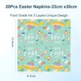 thumbnail image 2 of 24 Pcs Easter Napkins Paper,33cm Disposable Serviettes Tissue Paper with Egg Bunny Rabbit Chick, 2 of 5