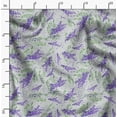 thumbnail image 2 of Soimoi Florals Print, Silk Fabric, Decor Sewing Fabric by The Yard 42 Inch Wide,Decorative Fabric for Shirts Suits Ties, Purple, 2 of 6