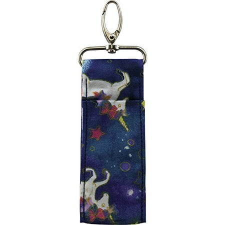1 Unicorn Patterned Material Lip Balm Holsters Lipstick Holder with Metal