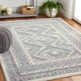 thumbnail image 2 of SAFAVIEH Martha Stewart Lucia Shag Area Rug, Grey/Ivory, 6'7" x 9', 2 of 8