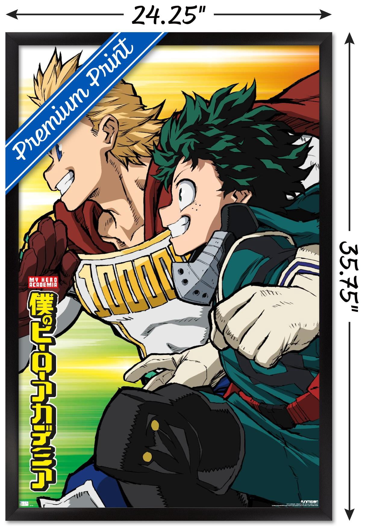 My Hero Academia: Season 4 - Teaser Visual Wall Poster, 22.375" x 34" Framed