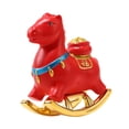 thumbnail image 3 of Figura de caballo de la riqueza, estatua de resina, bendición del zodiaco, recuerdo, caballo hecho a mano Rojo, 3 of 9