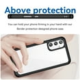 thumbnail image 4 of SaniMore Samsung Galaxy A05 Case (6.7" 2023 Release), Soft Shockproof TPU Bumper Crystal-clear PC Back No-yellowing Anti-drop Ultra-slim Lightweight Rugged Cover For Samsung A05, Black, 4 of 7