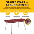 thumbnail image 4 of Independence Day Table Cloths for 8 Foot Rectangle Tables, Red Fireworks Blue Stars Sparklers US Flag Patio Waterproof Elastic Fitted Tablecloths, Washable Rectangular Table Cover for Camping, 4 of 8