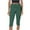 Green, variant on biudgviw Capri Pants for Women Fold over Workout Yoga Pants Stretch Cropped Pants Athletic Tennis Leggings Capris Casual Trousers(Yellow,X-Large)