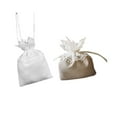 thumbnail image 2 of Moyic Bolsa de dulces de boda Exquisito estilo simple Pequeño accesorio de envoltura Bolsas de regalo de color sólido Soporte de embalaje Almacenamiento y organización del hogar Beige 9 × 12.5 × 14 cm, 2 of 6