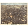 thumbnail image 2 of Koch 24x20 White Modern Wood Framed Museum Art Print Titled - San Antonio Texas - Koch 1873, 2 of 4