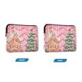 thumbnail image 7 of FORMRS 13"-13.3" Laptop Sleeve Protective Case Soft Carrying Quilted Computer Bag Cover, Brown Gingerbread House, 7 of 7