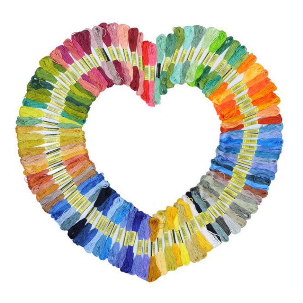 Embroidery Thread, Friendship Bracelets Strings, Rainbow 50/100/150 Color Embroidery Floss for DIY Craft With the tool