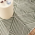 thumbnail image 6 of NICOLE MILLER NEW YORK Patio Country Ombre Geo Indoor Outdoor Area Rug, UV Fade Resistant, Low Pile, Green/Cream, 3'11"x5'2", 6 of 10