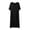 Black, variant on Bixock Women Plus Size Nightgowns Loungewear Nightshirts Sleep Dress Short Sleeve Button Placket Loose Solid Color Indoor Home Homewear Sleepwear Women Clothings