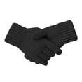 thumbnail image 4 of Gloves Mittens Winter Mens Warm And Thick Cold Proof Solid Color Screen Gloves Gloves Mittens, 4 of 5