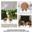 thumbnail image 6 of Soimiss 5pcs Planter Water Tray Saucer For Potted Plants White PP For Indoor Gardening, 6 of 8
