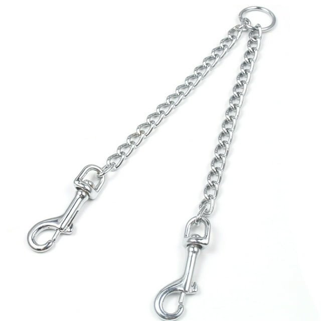 Dog Leash Metal Double Buckle Heavy Duty Pet Leash Walking Leash Handle Leash