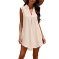 thumbnail image 2 of Roncen Womens Sleeveless Swimsuit Coverup V Neck Bathing Suit Cover Ups Summer Swimwear Bikini Beach Cover Up Dress, 2 of 8