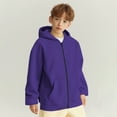 thumbnail image 5 of Kids Zip up Hoodies Girls Boys Fleece Warm Zipped Jacket Classic Plain Full Zip-Up Hooded Coat with Pockets Long Sleeve School Sweat Hoodie Casual Fashion Children for Girl Boy, 5 of 7