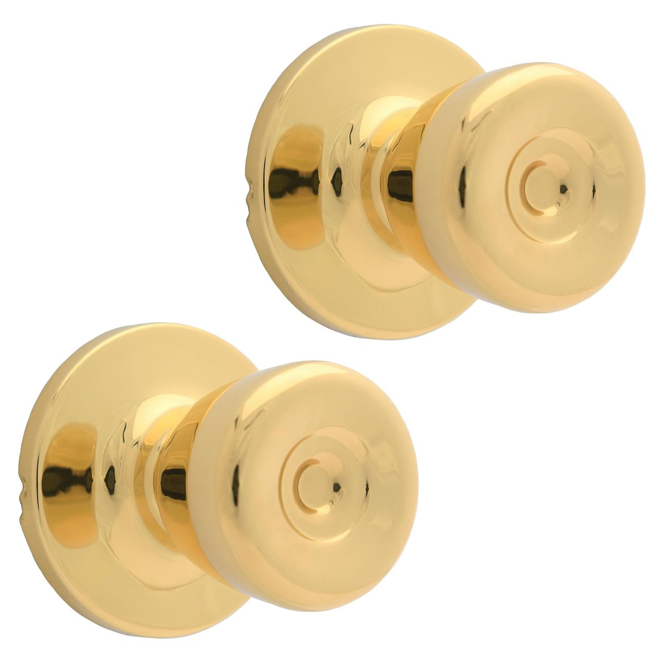Lokhaus Passage Tulip Doorknob Polished Brass 2 Count
