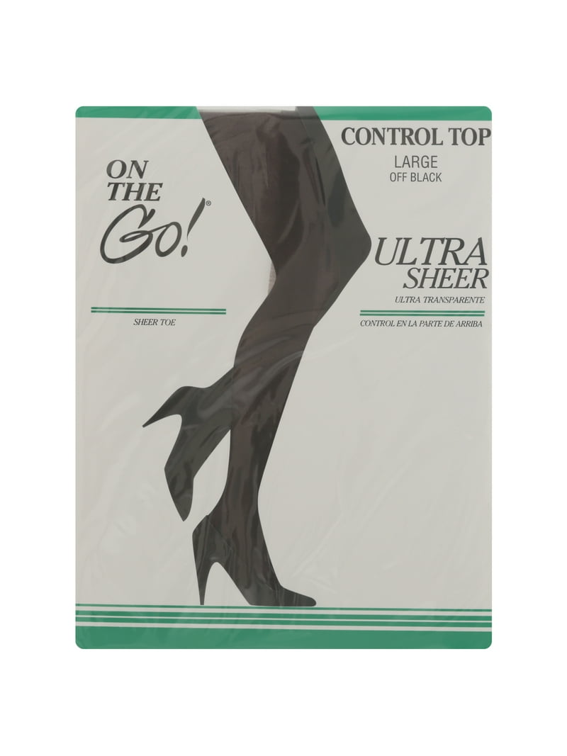 On the Go Women's Ultra Sheer Control Top Pantyhose, Pair