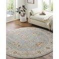 thumbnail image 5 of BoutiqueRugs Camrose Traditional Runner Rug - Denim, Sage, Rust - 2'7" x 7'3" Runner, 5 of 17