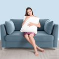 thumbnail image 3 of AM AEROMAX 12 Ã 32 Pillow Insert Memory Foam Lumbar Support Throw Pillow Sham Rectangular for Decorative Cushion Bed Couch Sofa Without Deform After Longtime Use, 3 of 7