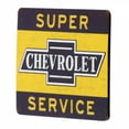 thumbnail image 2 of Chevrolet Super Service Rustique Signe Gaufré Aimant en Étain, 2 of 3