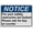 Warning Sign 1, variant on Weatherproof Horizontal ANSI Accessibility Sign (Accessible restrooms are) 8 in" x 12 in" UV Resistant Indoor Outdoor Workplace Insdustrial Caution Danger Warning SIgn