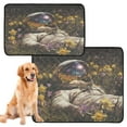 thumbnail image 2 of Qxltty Astronauts in The Sea Of Flowers Cat litter Pads Pet Set of 3 Diaper Mats Center Anti-leakage Layer Absorbent Soft and Comfortable, 2 of 7