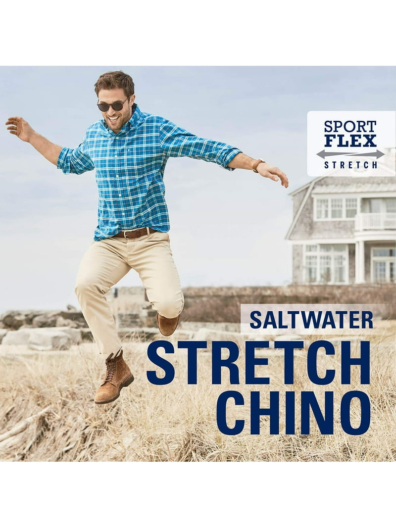 Mens 32X30 Stretch Straight Flat Front Chino Pants 32 - Walmart.com