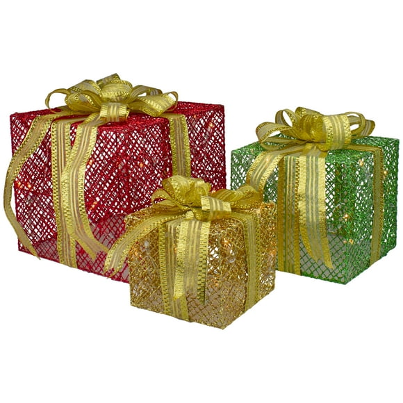Christmas Lighted Gift Boxes