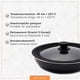 thumbnail image 3 of Universal Glass Lid With Silicone Edge For 28-32 Cm Pans, 3 of 5