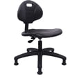 thumbnail image 3 of CHAIR MASTER-Black Polyurethane Low Desk Chair-Seat Height 15.5"-20.5" with Glides, 3 of 9