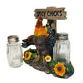 thumbnail image 3 of Farmyard Spicy Chicken Rooster Chicks Salt & Pepper Shaker - Country Farmhouse Kitchen Table Condiment Holder - Dispenser, 3 of 4
