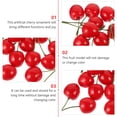 thumbnail image 2 of Hemoton  4 Pack False Cherry Shsped Cake Toppers Artificial Natural Look Child, 2 of 8