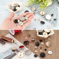 thumbnail image 5 of 50pcs 20L Metal Round Flat Sewing Buttons 12mm Alloy Shank Craft Replacement Button for Men Women Suit Woolen Coat Shirt Trousers Sewing Crafts, Rose Gold, 5 of 7