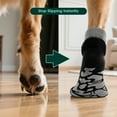 thumbnail image 6 of Kuoser Non-Slip Dog Socks for Hardwood Floors & Hot Pavement, Adjustable Pet Socks to Stop Licking and Slipping, Black, M, 6 of 8