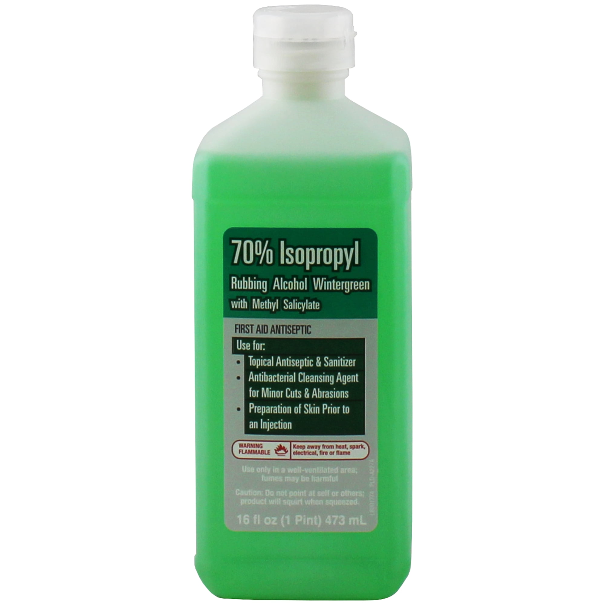 PL Developments 70% Isopropyl Wintergreen Rubbing Alcohol with Methyl Salicylate, 16 fl oz