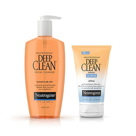 Neutrogena Deep Clean Facial Cleanser bundle (Best Facial Cleanser To Use With Clarisonic)