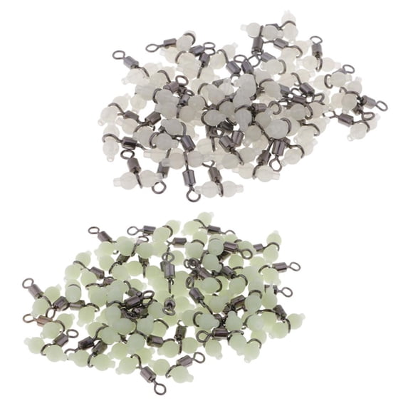 Conectores de Línea Giratorios de Pesca Giratorios de 3 Vías con Forma de Calabaza 100 Piezas Salvador Giratorios de pesca luminosos