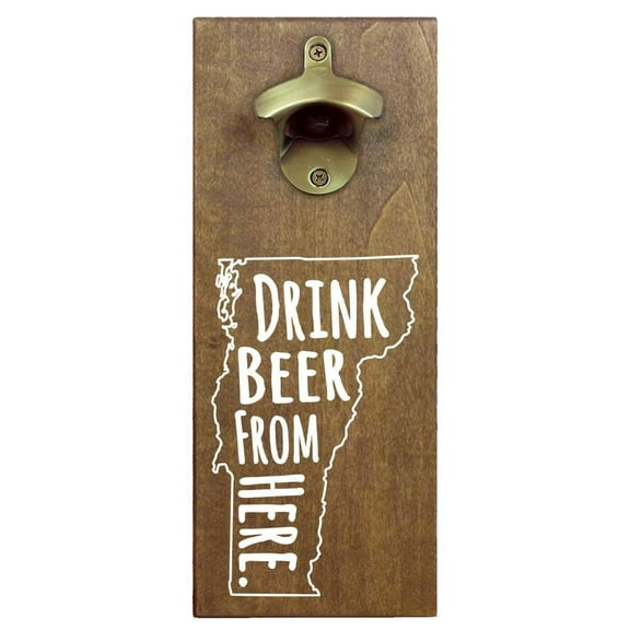Vermont Drink Beer From Here Cap Catching Magnetic Bottle Opener