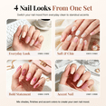 thumbnail image 4 of Morovan 10 Translucent Colors Gel Nail Polish Set,Milky White Pink Nude Brown Shades for Year Round Wear, 4 of 9