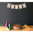 thumbnail image 3 of Inkdotpot Pre-Assembled Rustic Kraft Bunting Flags Birthday Bunting Wall Decor One Birthday Banner DIY Party Supplies, 3 of 8