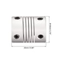 thumbnail image 3 of Acoplamiento de eje de aleación de aluminio de 5mm a 5mm, acoplador flexible, conector de motor, unión L25xD19 5pcs, 3 of 6