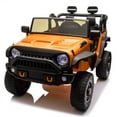 thumbnail image 4 of Xuanlur Ride on Toys for Kids, Kids Ride on Truck with Remote Control, 20.28" Wide Seat, Powerful 400W Motor, Bluetooth, MP3, 2 Seat Belts, Lights (Orange), 4 of 7