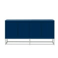 thumbnail image 5 of Luxury Designed Storage Cabinet with Square Gold Plated Handle, Buffet Cabinet with Adjustable Shelves, Sideboard Cabinet with Unique Metal Legs for Living Rooms, Corridors, Navy Blue, 5 of 7