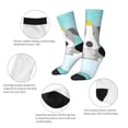thumbnail image 3 of Yiaed Dog In Bathtub Print Great elasticity Crew Socks Sports socks for Men and Women, 3 of 5