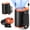 Black-Orange, variant on Portable Waist Fan with Clip,4000mAh Rechargeable Fan with LED Display, Adjustable Speeds, Belt Neck,Desk Fan for Camping, Outdoor Work, Travel