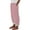 ^Red, variant on Women's Cotton And Linen Striped Elastic Waist Side Back Four Pockets 9/10 Pants Summer Linen Pants for Women,Casual Elastic Waist Stripe Print Side Button Trendy Pants Baggy Comfy Trousers